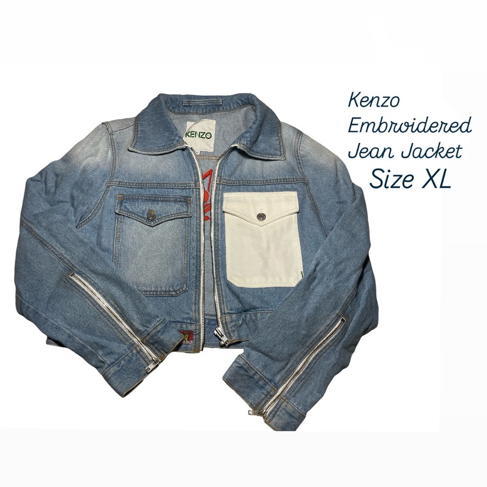 Kenzo Paris Embroidered Jean Jacket